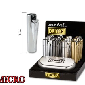Mechero clipper metal pequeño